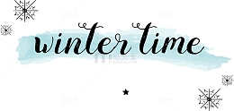 冬季雪花标志