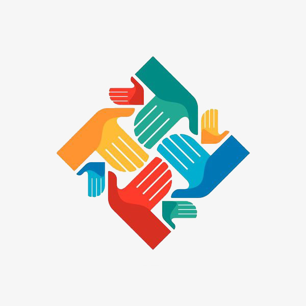 彩色手掌标志png