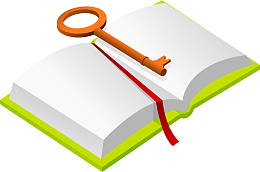 一本打开的书素材图