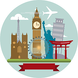 冬季旅行各国建筑