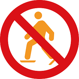 滑冰风景景区标志