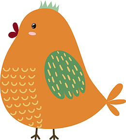 手绘卡通小鸟图标png