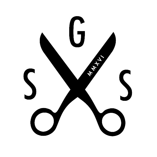 简洁黑色SGS标志剪子图标免扣