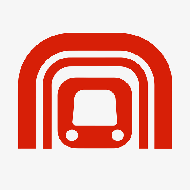 红色合肥地铁logo元素