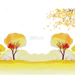 重阳节手绘风景插画