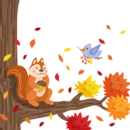 矢量可爱松鼠下载