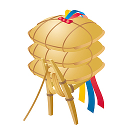 稻穗包裹素材图案