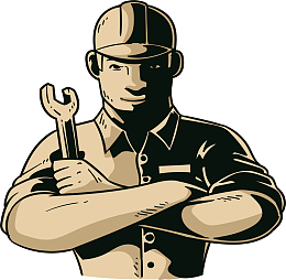 五一劳动节卡通人物工人矢量素材