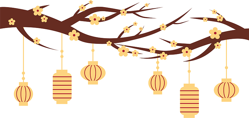 中国风中秋节灯笼节日装饰