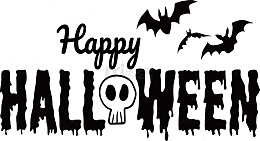 骷髅蝙蝠万圣节