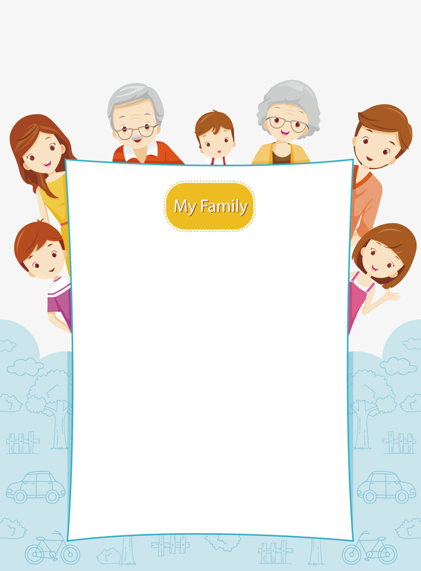 矢量家庭边框素材