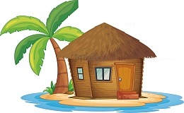 海边的稻草屋