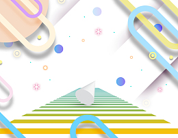 时尚多边形装饰图案