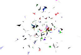 漂浮不规则多边形装饰