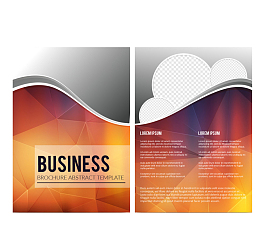 商业多边形小册子素材