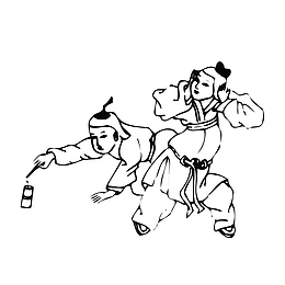放鞭炮的孩子