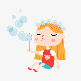 png可爱兔子爱心泡泡pngpng学生风格情侣头像png素材pngpng吹泡泡的