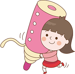 拿着笔的女孩