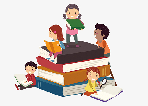 读书笑素材_读书笑图片元素-觅元素