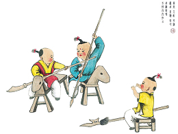 舞蹈弄枪的少年