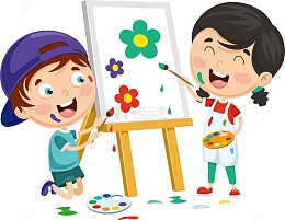 正在画画的孩子下载