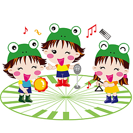 演唱的孩子