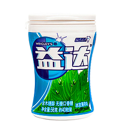 蓝绿色益达木糖醇