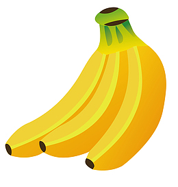 手绘香蕉矢量图