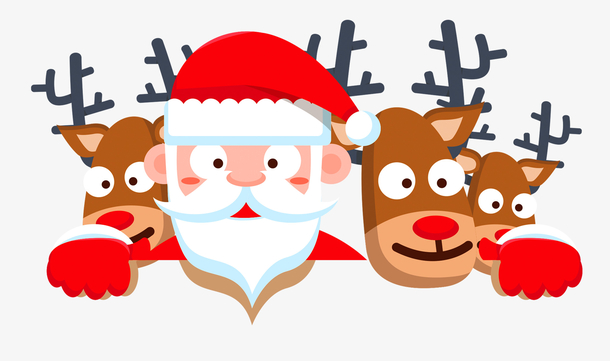 圣诞节圣诞老人圣诞鹿