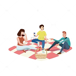 矢量户外野餐下载