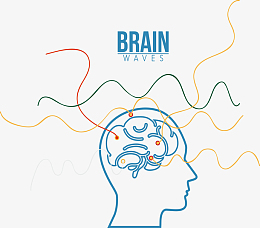 pngpng卡通大脑思维发散彩色树.pngpng矢量黄绿色云朵形状发散.