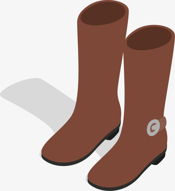 卡通靴子矢量图下载