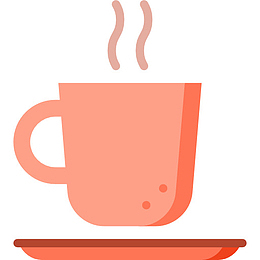 彩色茶杯设计图标