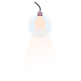 2.5D插画立体化电脑设计台灯素材