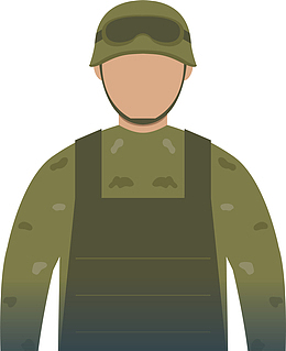 五一劳动节卡通人物军人矢量素材