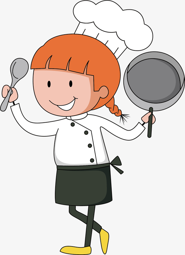 矢量手绘卡通厨师