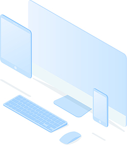 商务科技2.5D矢量插画