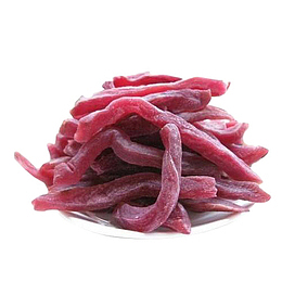 一碟满满的健康零食紫薯条摄影免