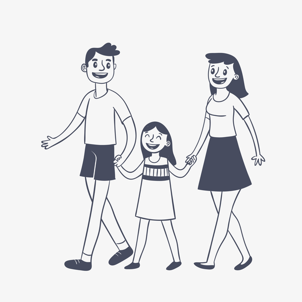 人物简笔装饰素材图案