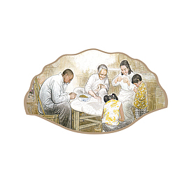 中国风二十四节气冬至