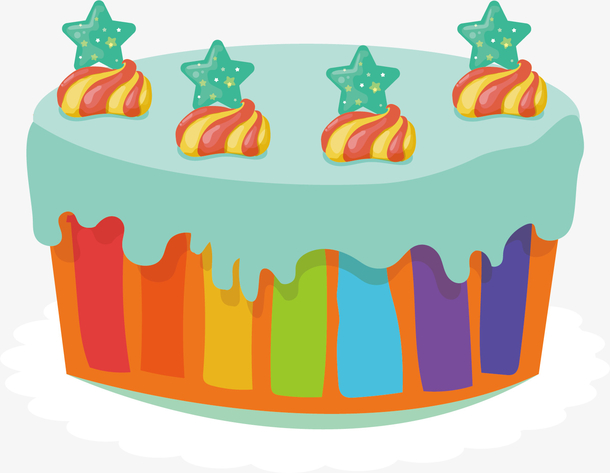 卡通蛋糕矢量图下载