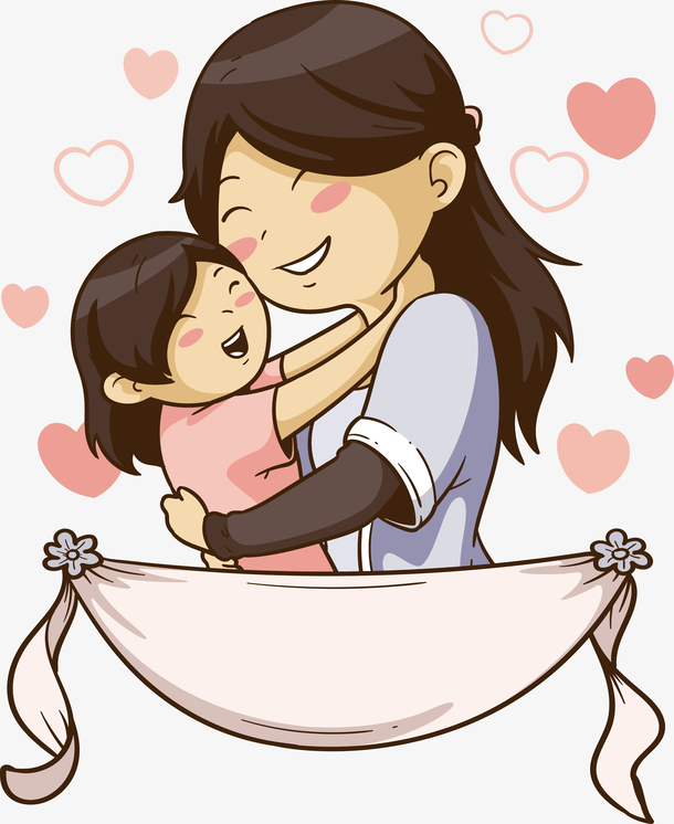 手绘母亲节人物矢量,手绘,母亲节,节日,女性,伟大,养母,人物,卡通