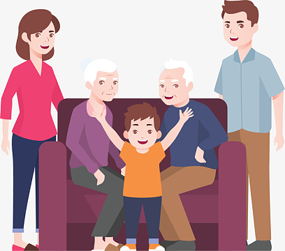 全家人节日大合照