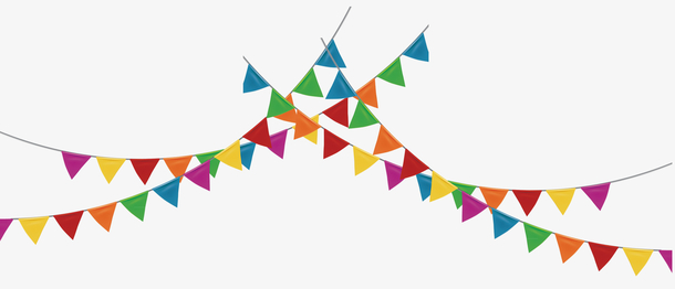 彩旗节日装饰图案