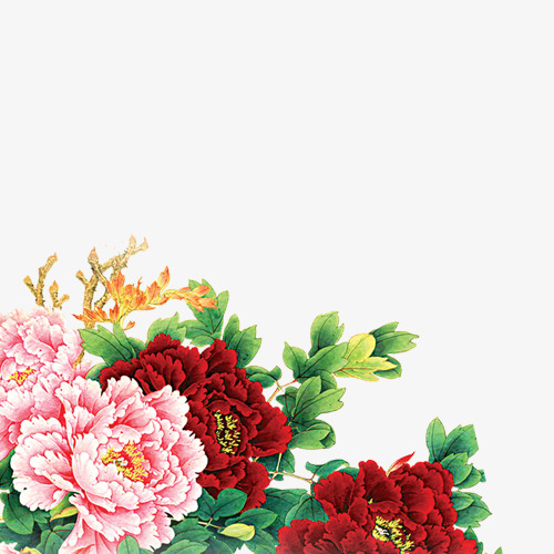 中秋节高清多图层素材花朵