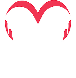 卡通手绘公益爱心logo装饰图案