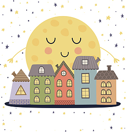 创意可爱手绘世界睡眠日插画