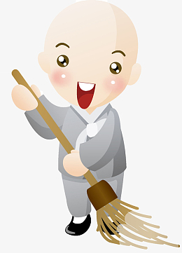 扫地的小和尚