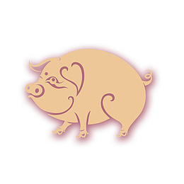 2019年猪年金猪送福