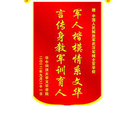 简约红色锦旗免扣素材